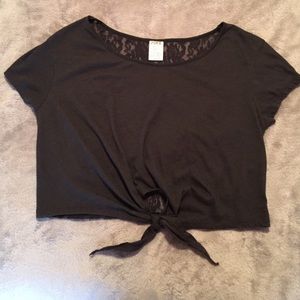 PINK Victoria's Secret black crop top