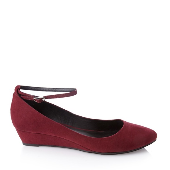 Forever 21 wedge sandals with ankle strap