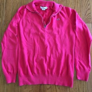 Vineyard Vines 1/4 quarter zip Pink