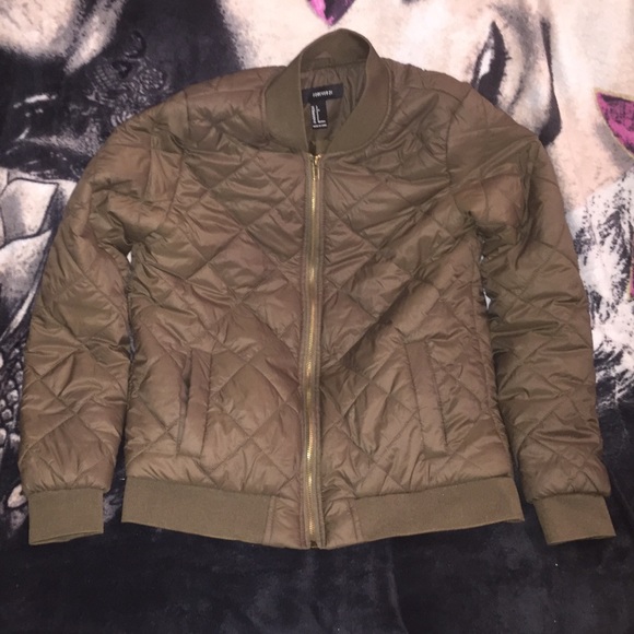 Greenish jacket from FOREVER 21 only used once.