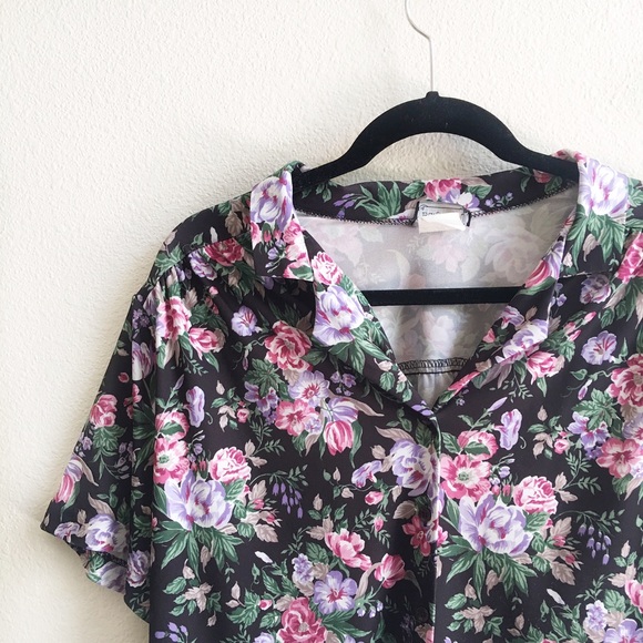 Vintage Floral Button Down