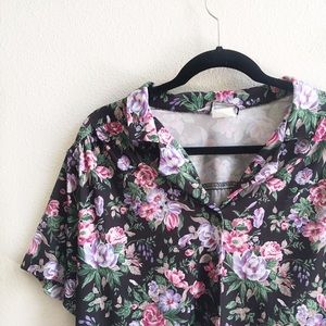 Vintage Floral Button Down