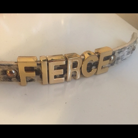 FEARLESS cheetah print bracelet
