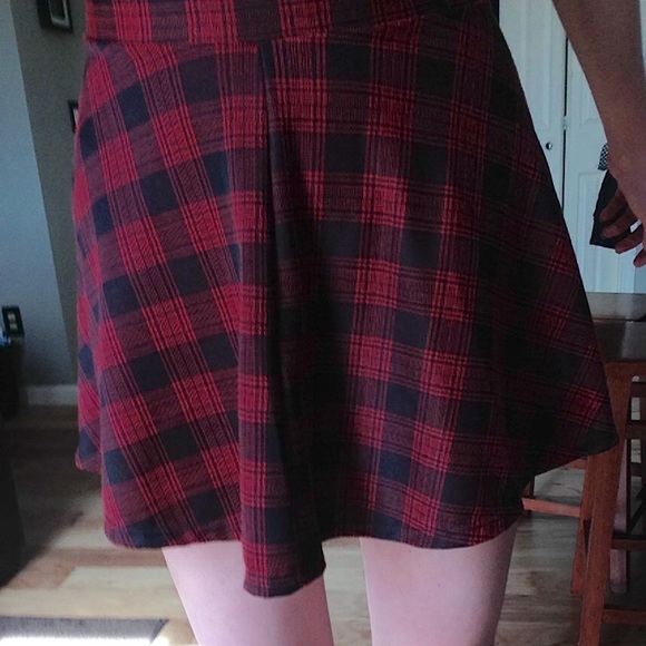 Skirts Red Plaid Mini Skirt Poshmark
