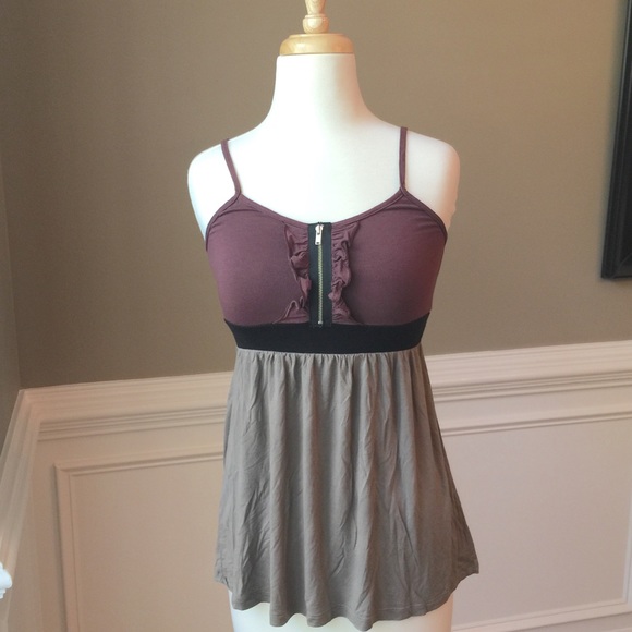 Soprano Tops - Soprano zipper tank top