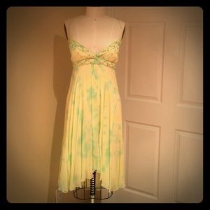Tie dye chiffon beaded dress