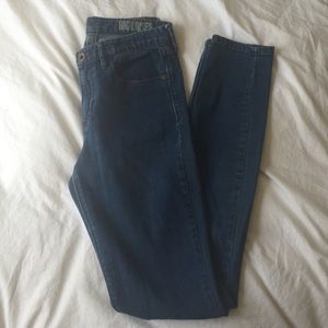 MADEWELL Blue High Riser Skinny Denim