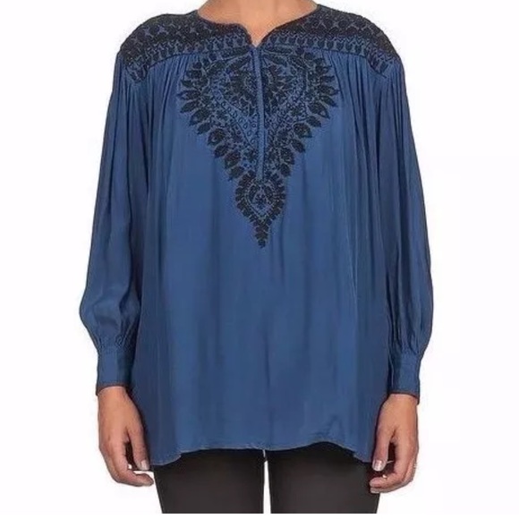 Antik Batik Tops - ANTIK BATIK Embellished Top Gauze Bohemian Tunic