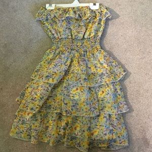Flowered patterned dress