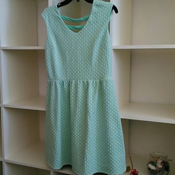 Mint and white sundress