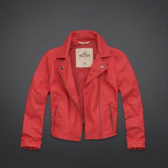 NEW Hollister Faux Leather Jacket