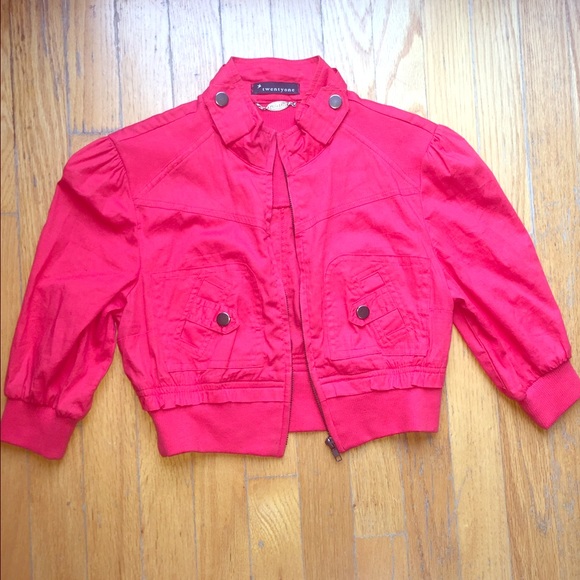 Cute Crop Red Jacket