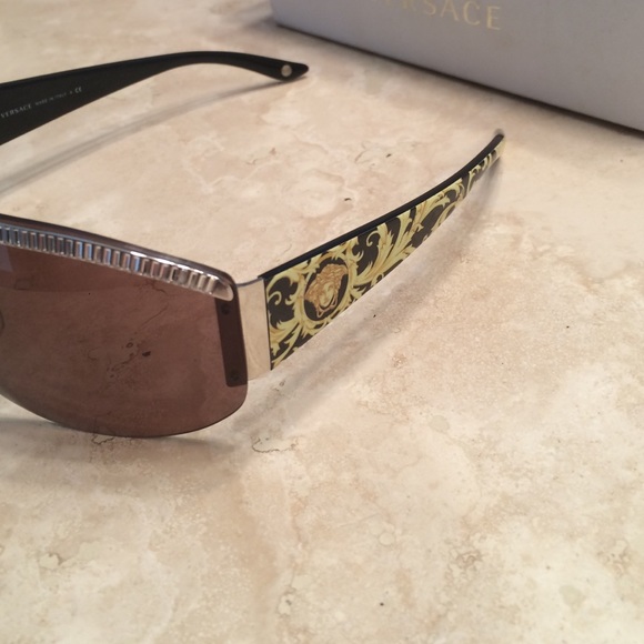 Versace rhinestone over shine sunglasses main image 4