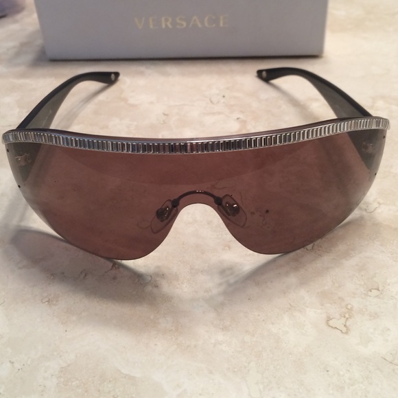 Versace rhinestone over shine sunglasses