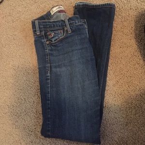 Dark Jean hollister pants.