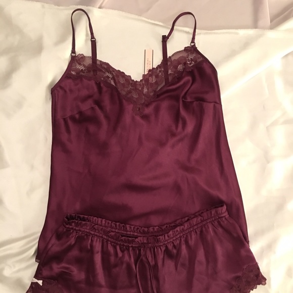 Victoria's secret two piece silk pj set