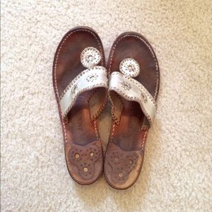 Worn-in Platinum Jack Rogers
