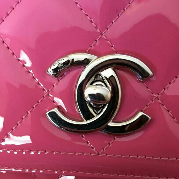 CHANEL Bags Chanel Accordion Pink Patent Leather Poshmark