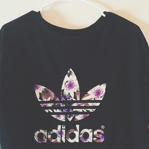 Floral Print Adidas T-Shirt