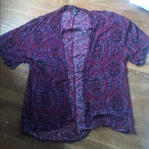 boho paisley kimono nwot