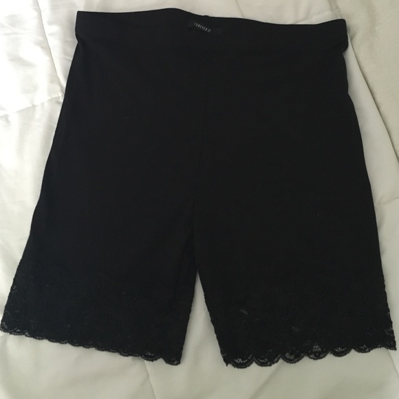Laced edged shorts!