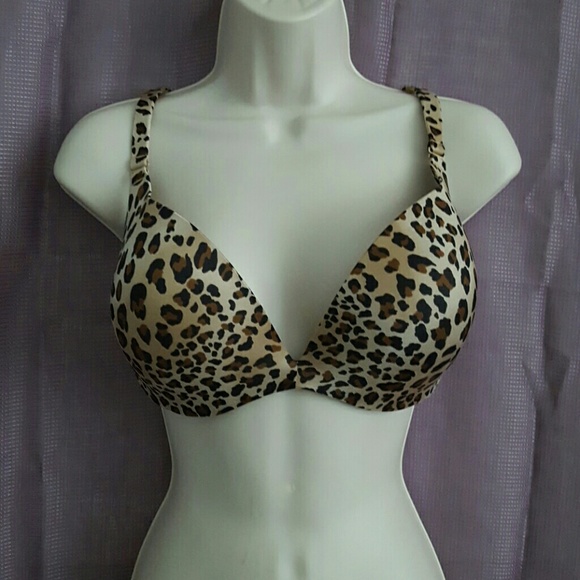 🔴 Cacique Leopard Push-Up Tee Bra