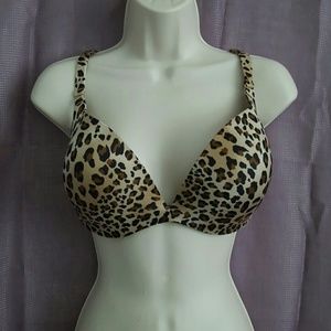 🔴 Cacique Leopard Push-Up Tee Bra