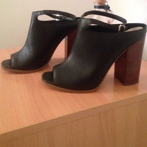 Asos black mules. Only worn once!