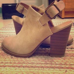 Buckled Booties with a block heel