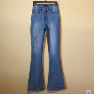 Forever 21 high-waist flared jeans
