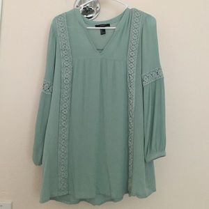 Forever 21 green long sleeve shirt