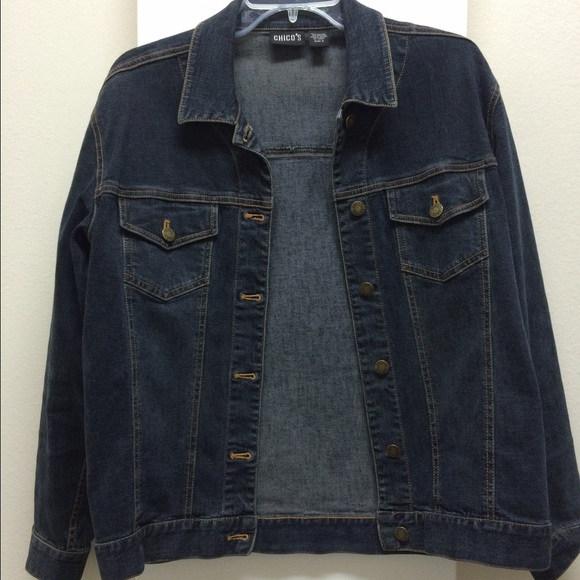 Dark Blue Jean Jacket - Picture 1 of 3
