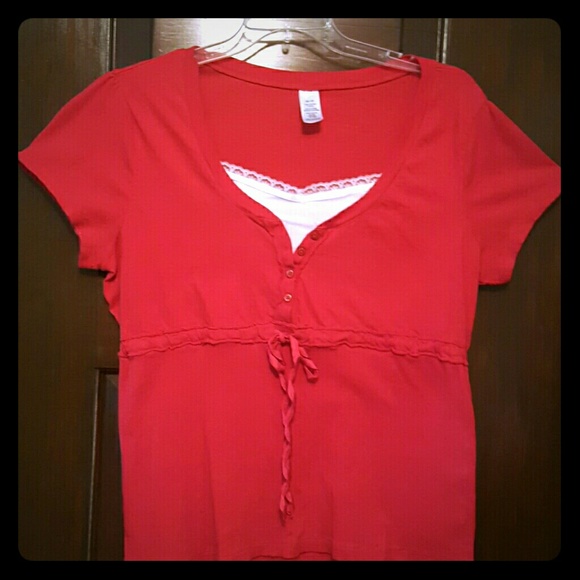 Short Sleeved Ribbed Top