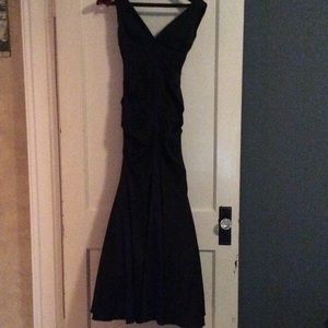 Long black mermaid formal dress