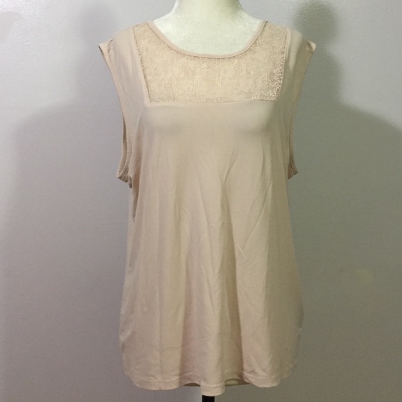 Chaus Tops - Chaus Lacey Shell- Lge