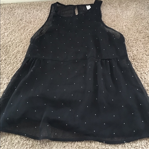 Black Polka Dot Blouse