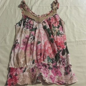 cotton floral tank
