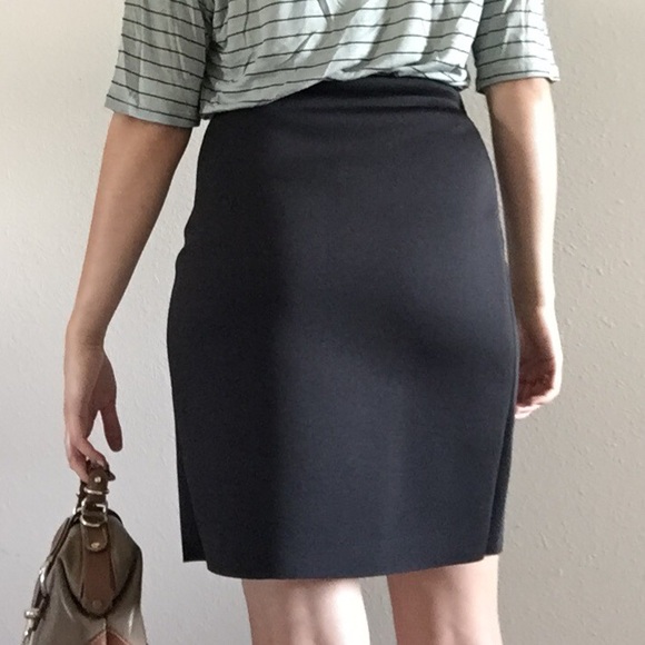 Black Cutaway Skirt - Picture 2 of 3