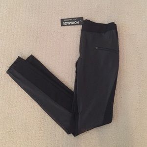 Black leather pants