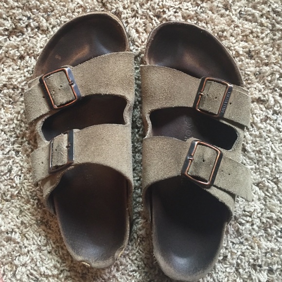 Suede Birkenstocks 38