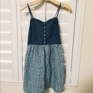 Blue Flower Summer Dress