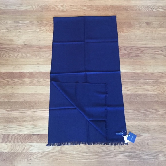 Lands' End Accessories - Lands End navy blue scarf