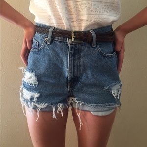 Ralph Lauren high waisted jean shorts