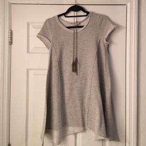 T shirt dress + necklace