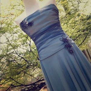 Elegant Simple Sparkle Dress with Flower Lace