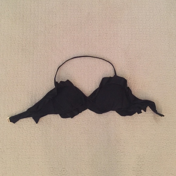 Black ruffle VS bikini top