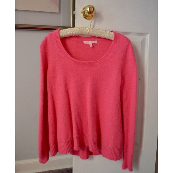 pink fuzzy sweater Victoria's Secret