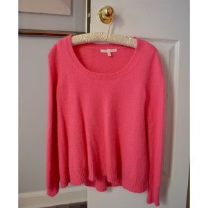 pink fuzzy sweater Victoria's Secret