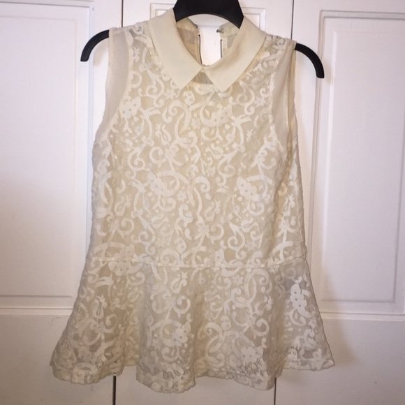 White lace top