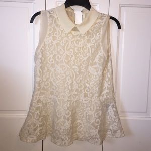 White lace top